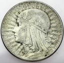5 zł złotych 1934 Głowa kobiety, Polonia SREBRO
