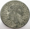10 zł złotych 1932 Głowa kobiety, babka SREBRO