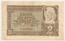 1941 2 zł, Dwa Złote, Seria B JEDNOLITEROWA