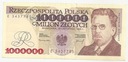 1991 1000000 zł złotych Reymont, seria E