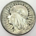 5 zł złotych 1933 Głowa kobiety, Polonia SREBRO