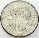 5 zł złotych 1933 Głowa kobiety, Polonia SREBRO