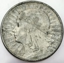 10 zł złotych 1932 Głowa kobiety, babka SREBRO
