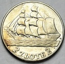 2 zł złote 1936 Żaglowiec Żaglówka ŁADNA (3)