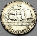 2 zł złote 1936 Żaglowiec Żaglówka ŁADNA (4)