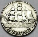 2 zł złote 1936 Żaglowiec Żaglówka SREBRO (5)