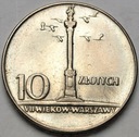 10 zł złotych 1966 MAŁA Kolumna Zygmunta