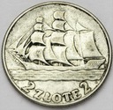 2 zł złote 1936 Żaglowiec Żaglówka SREBRO (29)