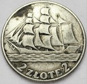 2 zł złote 1936 Żaglowiec Żaglówka SREBRO (30)