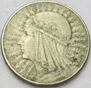 10 zł złotych 1933 Głowa kobiety, babka SREBRO