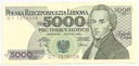 1988 5000 zł złotych Fryderyk Chopin seria DY