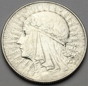 5 zł złotych 1934 Głowa kobiety, Polonia SREBRO