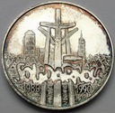100000 zł złotych 1990 Solidarność TYP A SREBRO