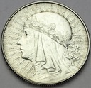 5 zł złotych 1934 Głowa kobiety, Polonia ŁADNA
