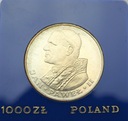 1000 zł złotych 1982 Jan Paweł II SREBRO