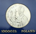 10000 zł złotych 1987 Jan Paweł II SREBRO