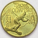 2 zł złote 1998 Nagano Zimowe Igrzyska Olimpijskie