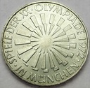 Niemcy 10 Marek Mark 1972 Olimpiada Monachium
