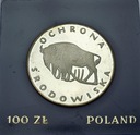 100 zł złotych 1977 Żubr Ochrona Środowiska