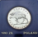 100 zł złotych 1978 Łoś Ochrona Środowiska POŁYSK