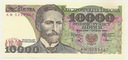 1988 10000 zł złotych Wyspiański, seria AW