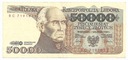 1989 50000 zł złotych Staszic seria BC