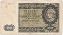 1940 500 zł Pięćset Złotych seria A Góral