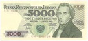 1982 5000 zł złotych Fryderyk Chopin seria CN
