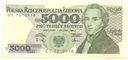 1988 5000 zł złotych Fryderyk Chopin seria CT (1)