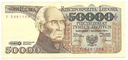 1989 50000 zł złotych Staszic seria F