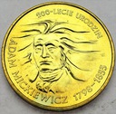 2 zł, złote 1998 Adam Mickiewicz