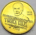 2 zł, złote 1999 Ernest Malinowski Peru