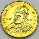 2 zł, złote 1998 Zygmunt III Waza