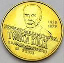2 zł, złote 1999 Ernest Malinowski Peru
