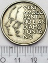 Medal Włochy veni Amoda Lonta No E An Diamo SREBRO
