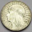 10 zł złotych 1933 Głowa kobiety, babka SREBRO