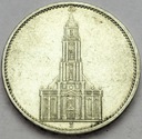 Niemcy 5 Marek, Mark 1934, Wieża, Kościół, SREBRO