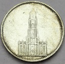 Niemcy 5 Marek, Mark 1935, Wieża, Kościół, SREBRO