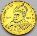 2 zł, złote 1998 Zygmunt III Waza