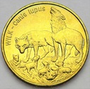 2 zł, złote 1999 Wilk Wilki