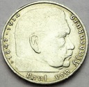Niemcy 2 marki Niemcy 1938 Hindenburg SREBRO