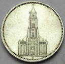 Niemcy 5 Marek, Mark 1934, Wieża, Kościół, SREBRO