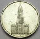 Niemcy 5 Marek, Mark 1935, Wieża, Kościół, SREBRO