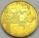 2 zł, złote 1998 Skłodowska Polon i Rad