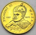 2 zł, złote 1998 Zygmunt III Waza