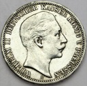 Niemcy 3 Marki Drei Mark 1908 A. Prusy