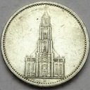 Niemcy 5 Marek, Mark 1934, Wieża, Kościół, SREBRO