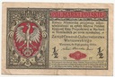 1916 1/2 marki polskiej seria B Generał