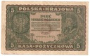 1919 5 Pięć Marek Polskich II Serja CT