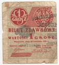 1924 1 jeden grosz seria AP lewa połowa